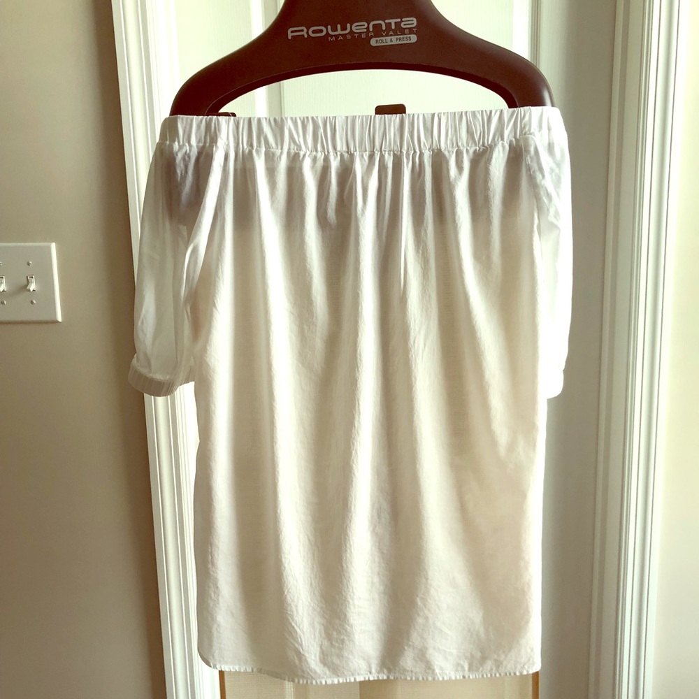 Michael Kors off the shoulder white cotton top - Picture 1 of 3